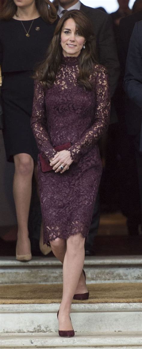 kate middleton dolce gabbana eggplant lace